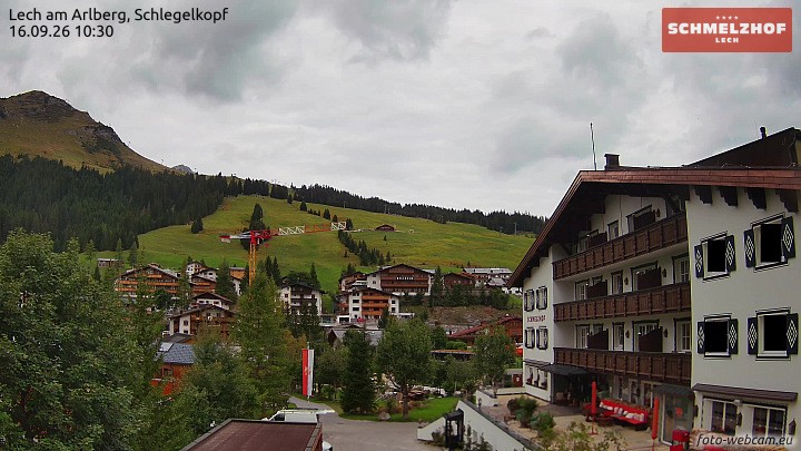 Archiv Foto Webcam Lech: Hotel Schmelzhof