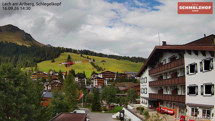 Archiv Foto Webcam Lech: Hotel Schmelzhof