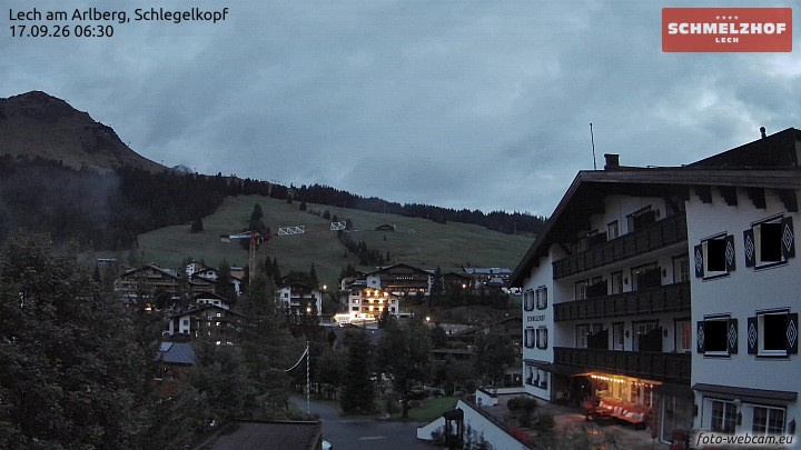 Archiv Foto Webcam Lech: Hotel Schmelzhof