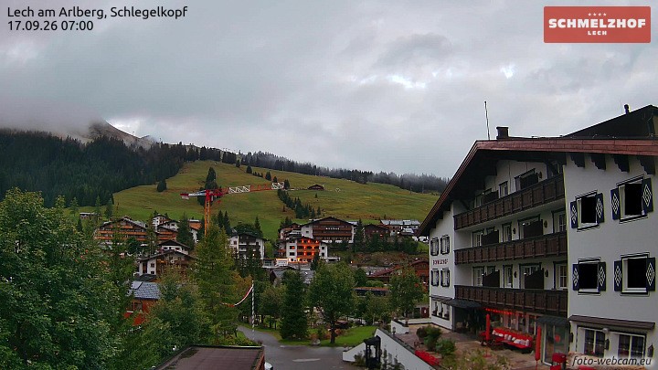 Archiv Foto Webcam Lech: Hotel Schmelzhof