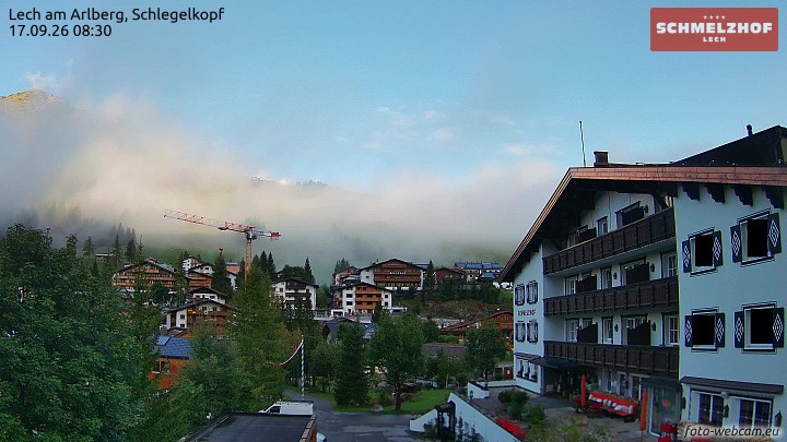 Archiv Foto Webcam Lech: Hotel Schmelzhof