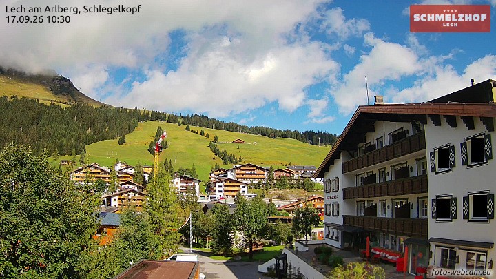 Archiv Foto Webcam Lech: Hotel Schmelzhof