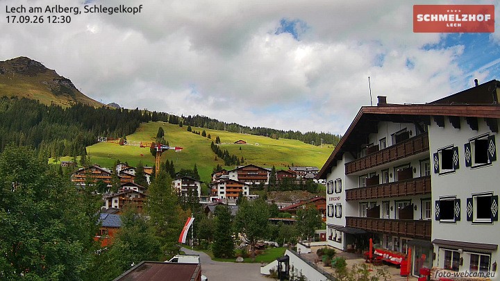 Archiv Foto Webcam Lech: Hotel Schmelzhof