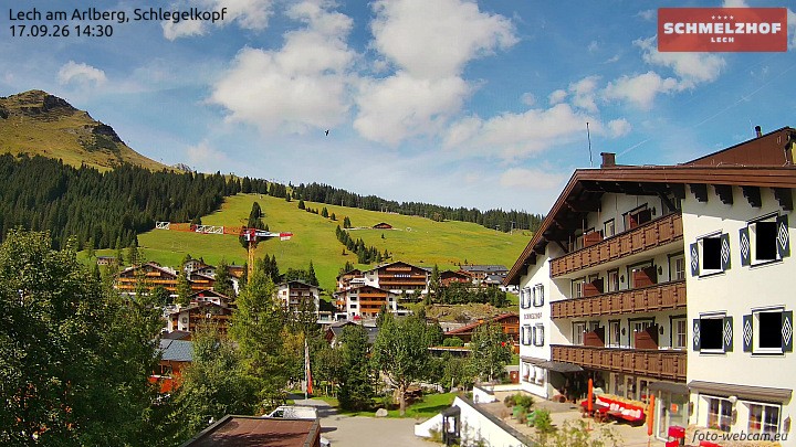 Archiv Foto Webcam Lech: Hotel Schmelzhof