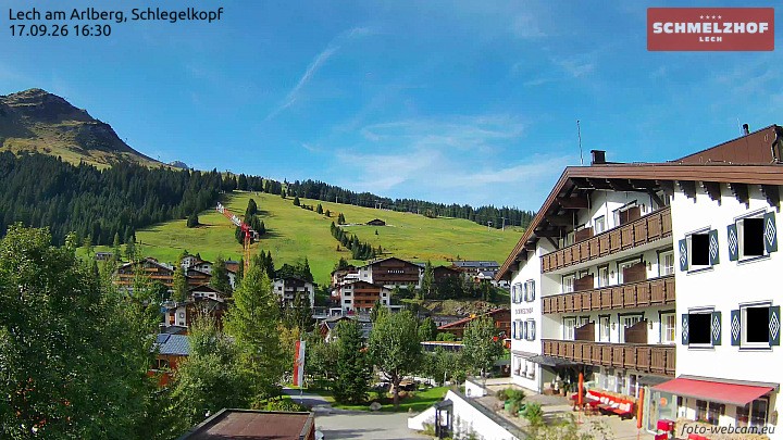 Archiv Foto Webcam Lech: Hotel Schmelzhof
