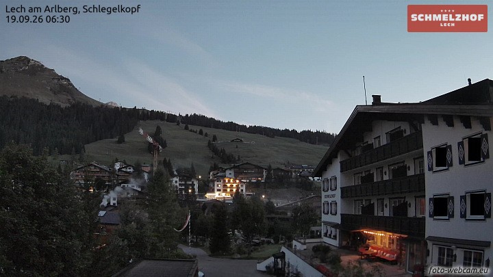 Archiv Foto Webcam Lech: Hotel Schmelzhof