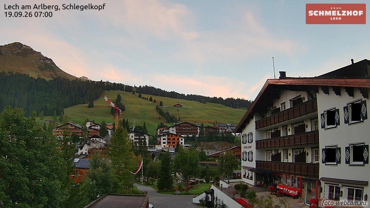 Archiv Foto Webcam Lech: Hotel Schmelzhof