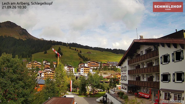 Archiv Foto Webcam Lech: Hotel Schmelzhof