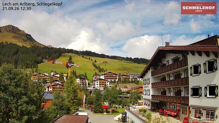 Archiv Foto Webcam Lech: Hotel Schmelzhof