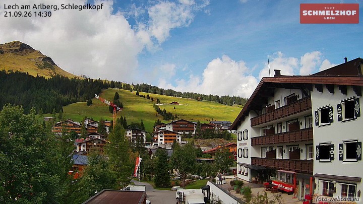 Archiv Foto Webcam Lech: Hotel Schmelzhof