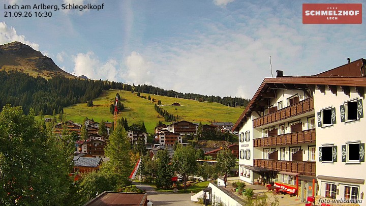 Archiv Foto Webcam Lech: Hotel Schmelzhof