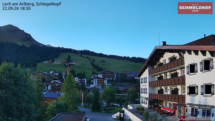 Archiv Foto Webcam Lech: Hotel Schmelzhof