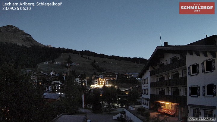 Archived image Webcam Hotel Schmelzhof (Lech)