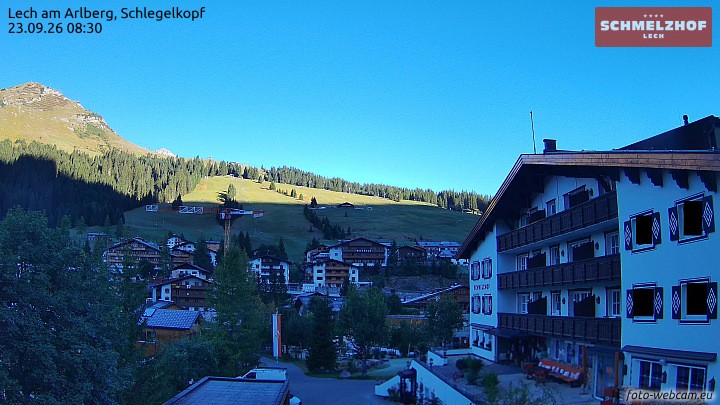 Archived image Webcam Hotel Schmelzhof (Lech)