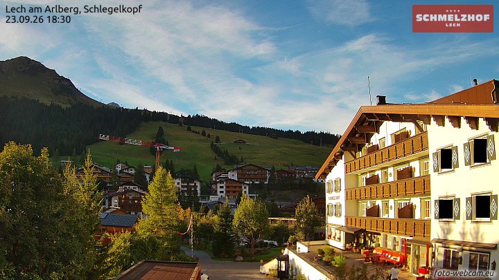 Archiv Foto Webcam Lech: Hotel Schmelzhof