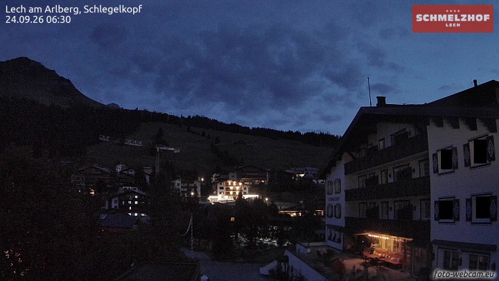 Archived image Webcam Hotel Schmelzhof (Lech)