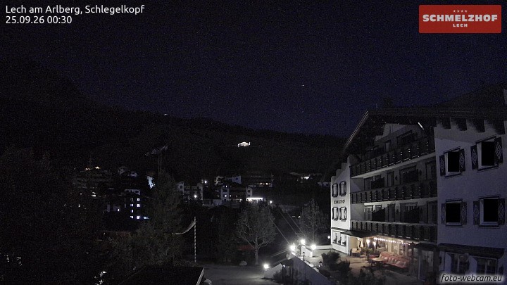 Archived image Webcam Hotel Schmelzhof (Lech)