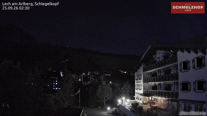 Archiv Foto Webcam Lech: Hotel Schmelzhof