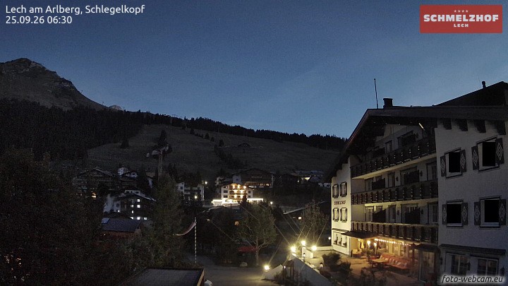 Archiv Foto Webcam Lech: Hotel Schmelzhof