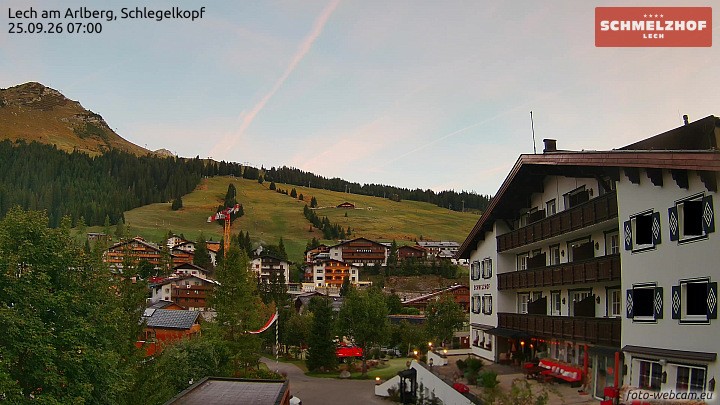 Archiv Foto Webcam Lech: Hotel Schmelzhof