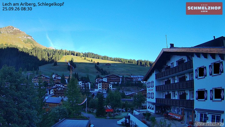 Archiv Foto Webcam Lech: Hotel Schmelzhof