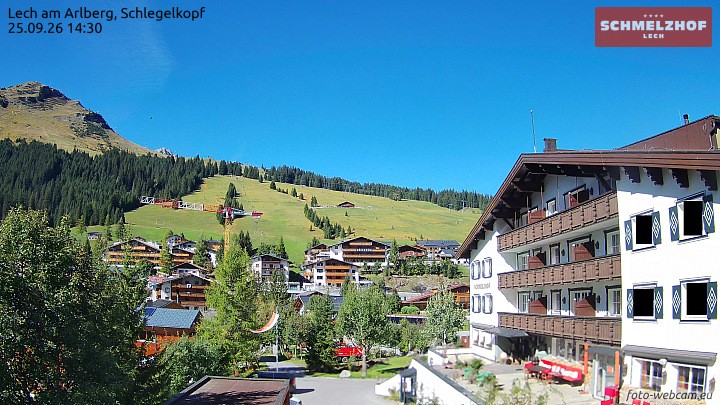 Archiv Foto Webcam Lech: Hotel Schmelzhof
