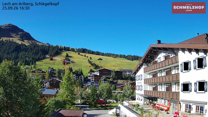 Archiv Foto Webcam Lech: Hotel Schmelzhof