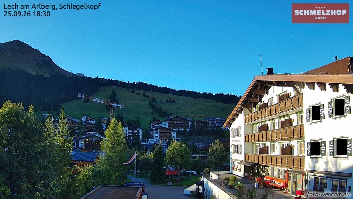 Archiv Foto Webcam Lech: Hotel Schmelzhof