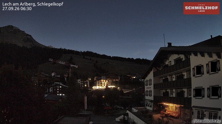 Archiv Foto Webcam Lech: Hotel Schmelzhof