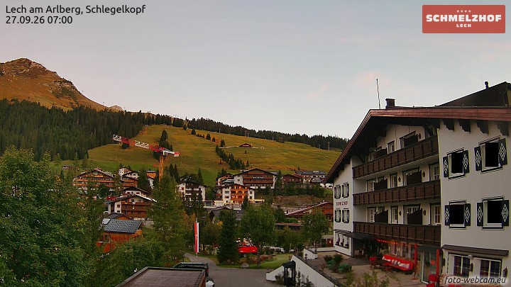 Archiv Foto Webcam Lech: Hotel Schmelzhof