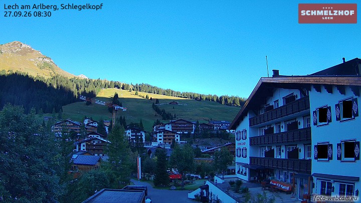 Archiv Foto Webcam Lech: Hotel Schmelzhof