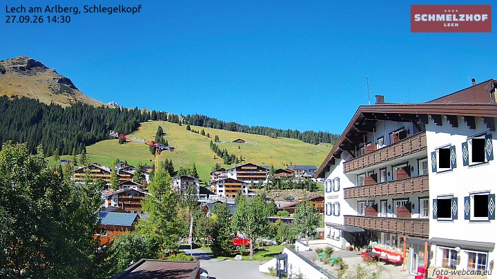 Archiv Foto Webcam Lech: Hotel Schmelzhof