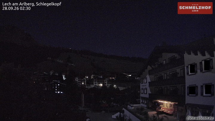 Archived image Webcam Hotel Schmelzhof (Lech)
