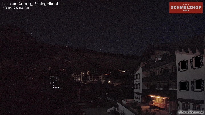 Archived image Webcam Hotel Schmelzhof (Lech)