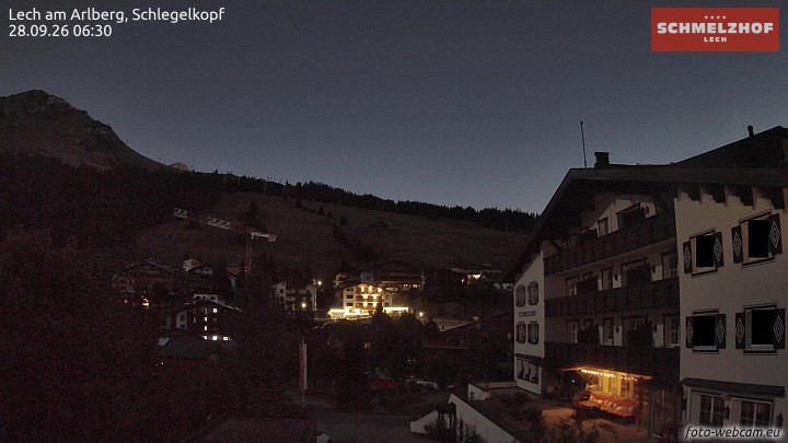 Archived image Webcam Hotel Schmelzhof (Lech)