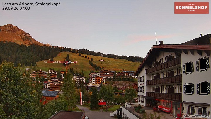 Archiv Foto Webcam Lech: Hotel Schmelzhof