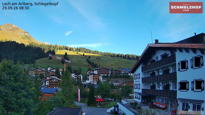 Archiv Foto Webcam Lech: Hotel Schmelzhof