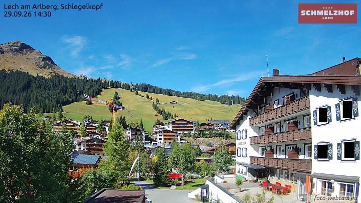 Archiv Foto Webcam Lech: Hotel Schmelzhof
