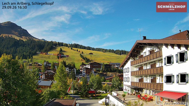 Archiv Foto Webcam Lech: Hotel Schmelzhof