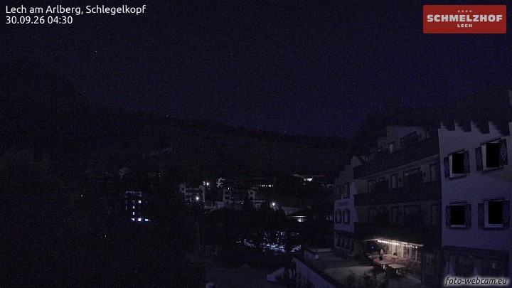 Archived image Webcam Hotel Schmelzhof (Lech)