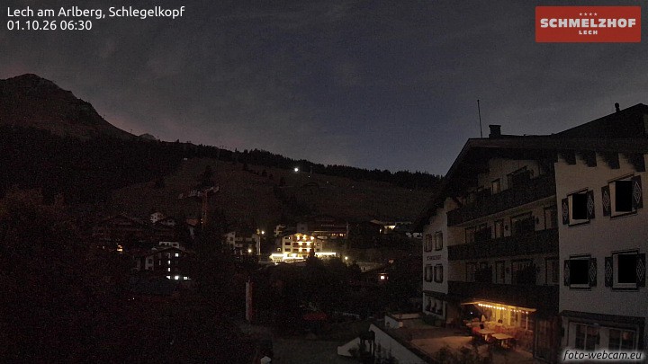 Archiv Foto Webcam Lech: Hotel Schmelzhof