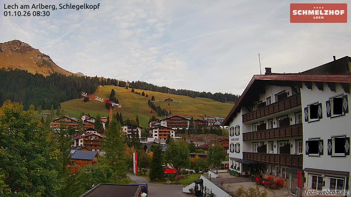 Archiv Foto Webcam Lech: Hotel Schmelzhof