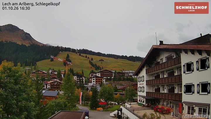Archiv Foto Webcam Lech: Hotel Schmelzhof
