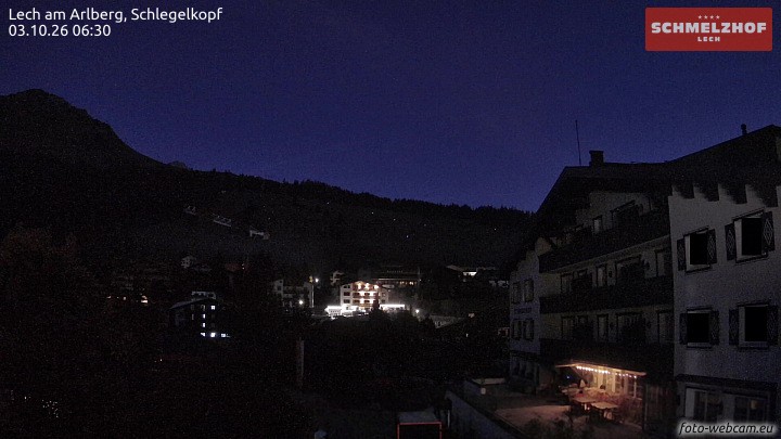 Archived image Webcam Hotel Schmelzhof (Lech)