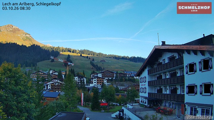 Archiv Foto Webcam Lech: Hotel Schmelzhof