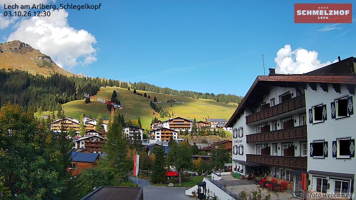 Archiv Foto Webcam Lech: Hotel Schmelzhof