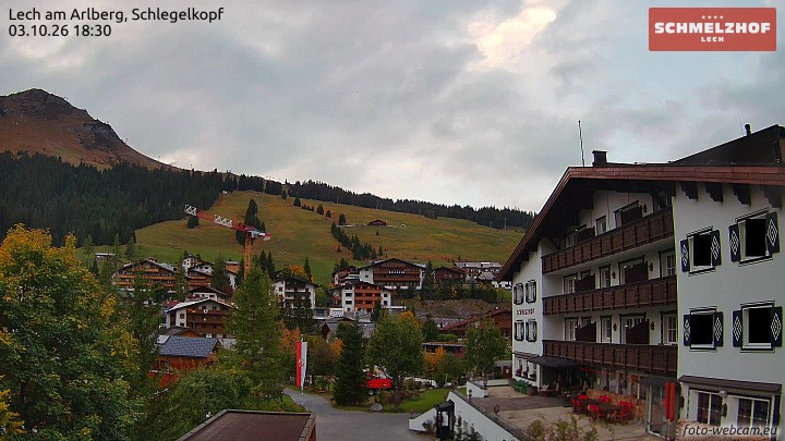 Archiv Foto Webcam Lech: Hotel Schmelzhof