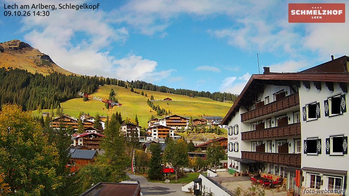Archiv Foto Webcam Lech: Hotel Schmelzhof