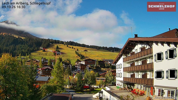 Archiv Foto Webcam Lech: Hotel Schmelzhof