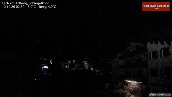 Archived image Webcam Hotel Schmelzhof (Lech)